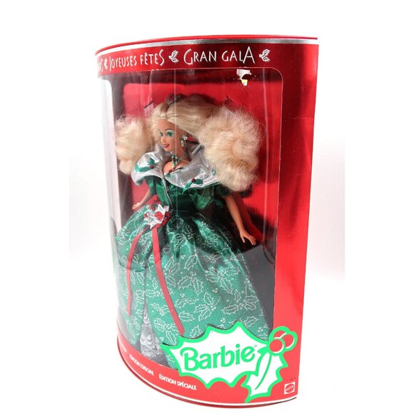 Barbie - Happy Holidays Special Edition Doll (14123) NRFP 1995 - Picture 2 of 11